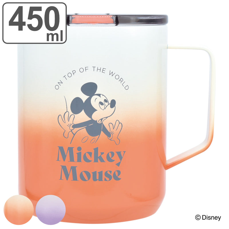 マグカップ450mlミッキーマウスステンレス