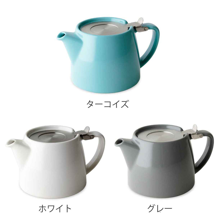 ティーポット400mlミニスタンプティーポット硬質陶器