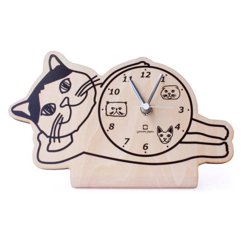 置き時計 stand clock CATS ヤマト工芸 ブリティッシュショートヘア -7