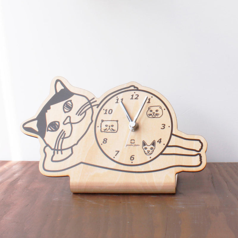 置き時計 stand clock CATS ヤマト工芸 ブリティッシュショートヘア -8
