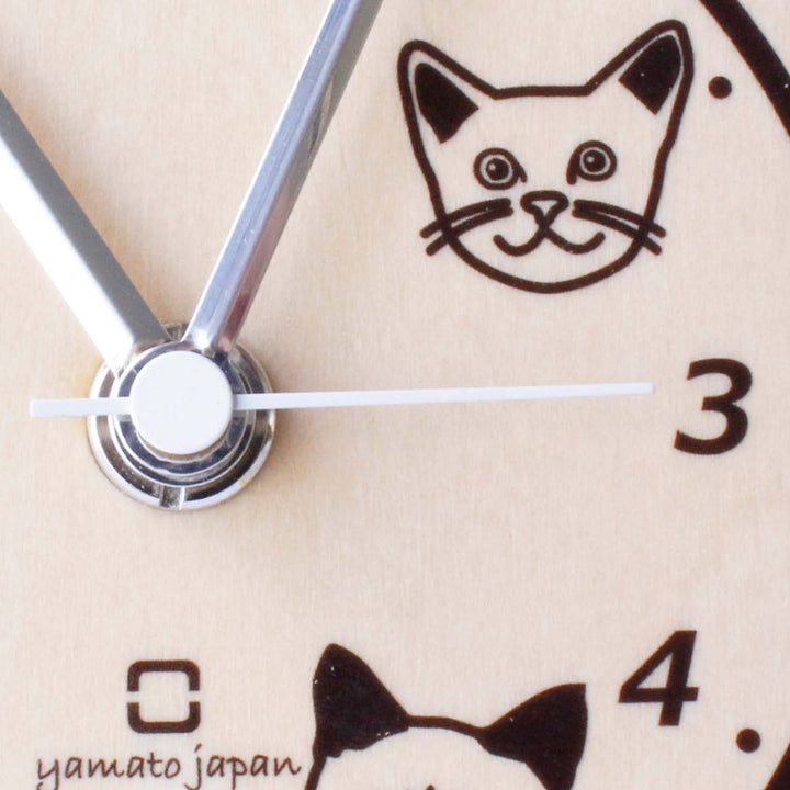 置き時計 stand clock CATS ヤマト工芸 エキゾチックショートヘア -4