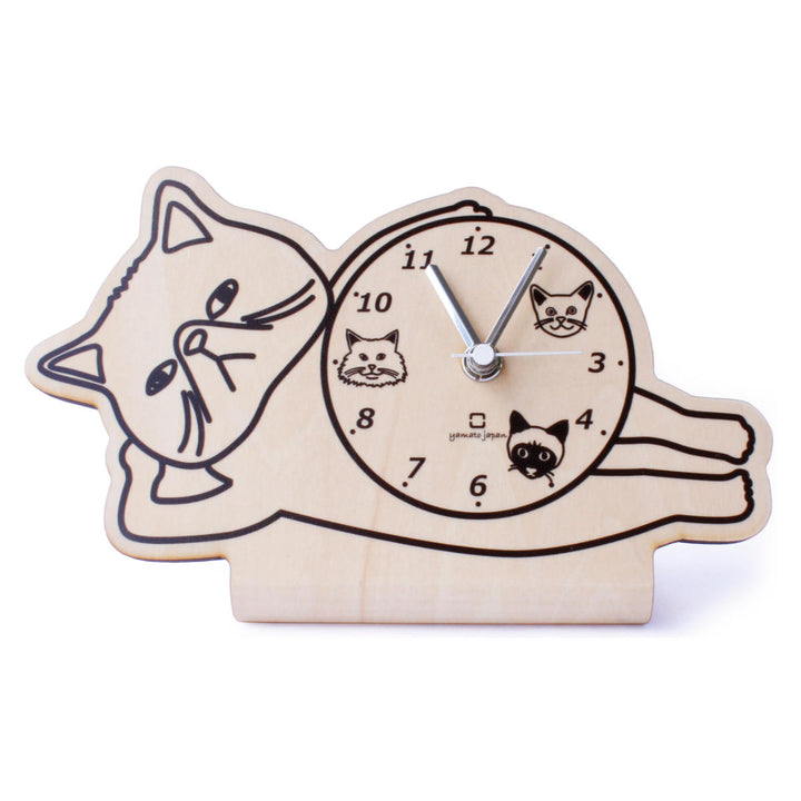 置き時計 stand clock CATS ヤマト工芸 エキゾチックショートヘア -7