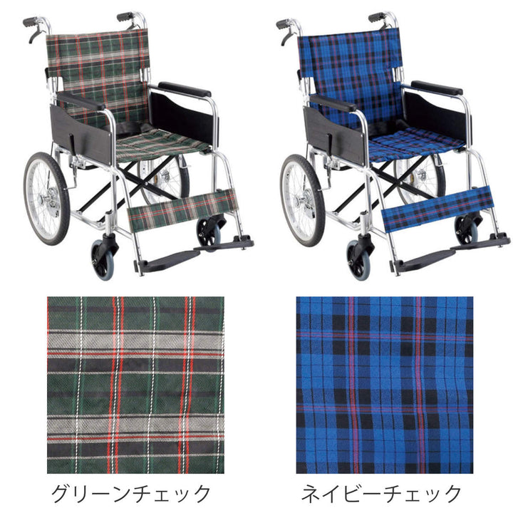 車いす 標準 介助式 背折れタイプ 座面幅40cm -3