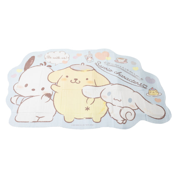レジャーシート1人用93.4×156cmサンリオキャラクターズわんわんダイカットクッションマット
