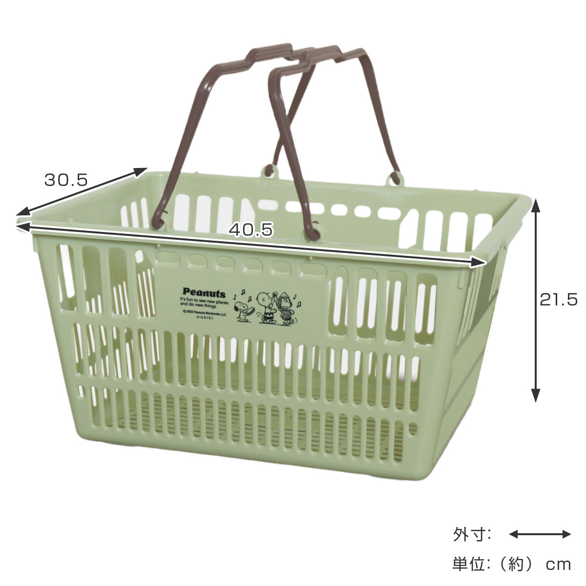 バスケット スヌーピー ショッピングバスケット 買い物かご レジカゴ