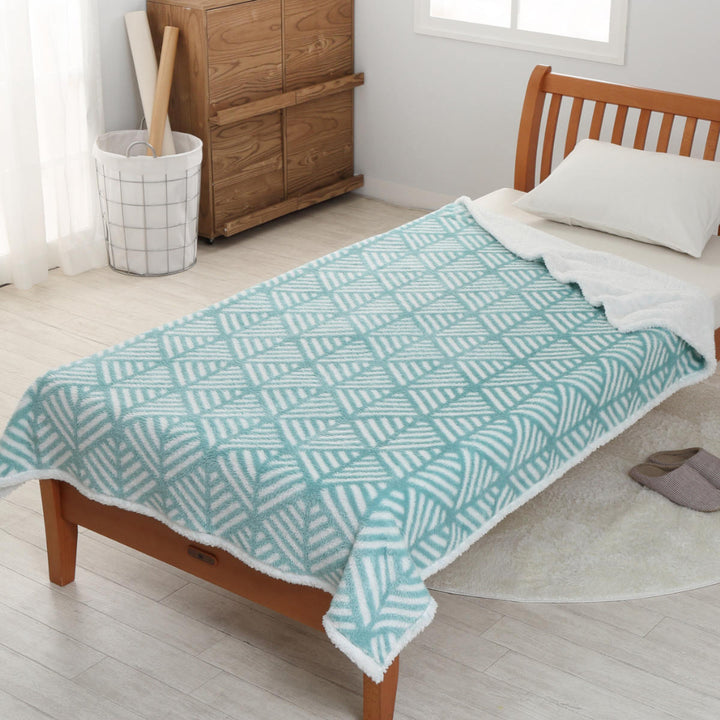 西川 ニューマイヤー毛布 軽量 シングル シャギーボア HOKAHOKA -8