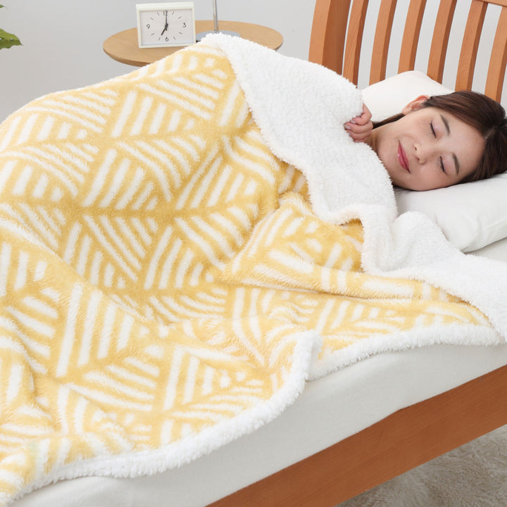 西川 ニューマイヤー毛布 軽量 シングル シャギーボア HOKAHOKA -9