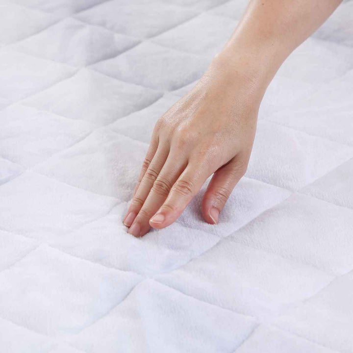 西川 敷パッド シングル なめらかフランネル オーロラ柄 -10