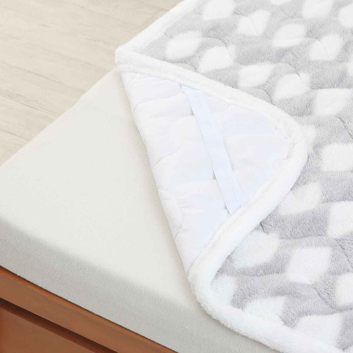 西川 シャギー敷パッド シングル ストーン柄 HOKAHOKA -16