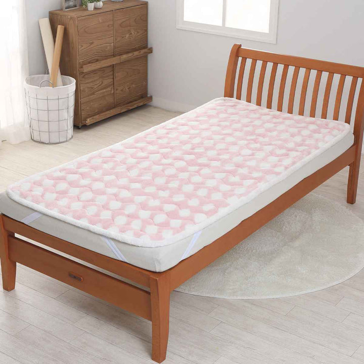 西川 シャギー敷パッド シングル ストーン柄 HOKAHOKA -10