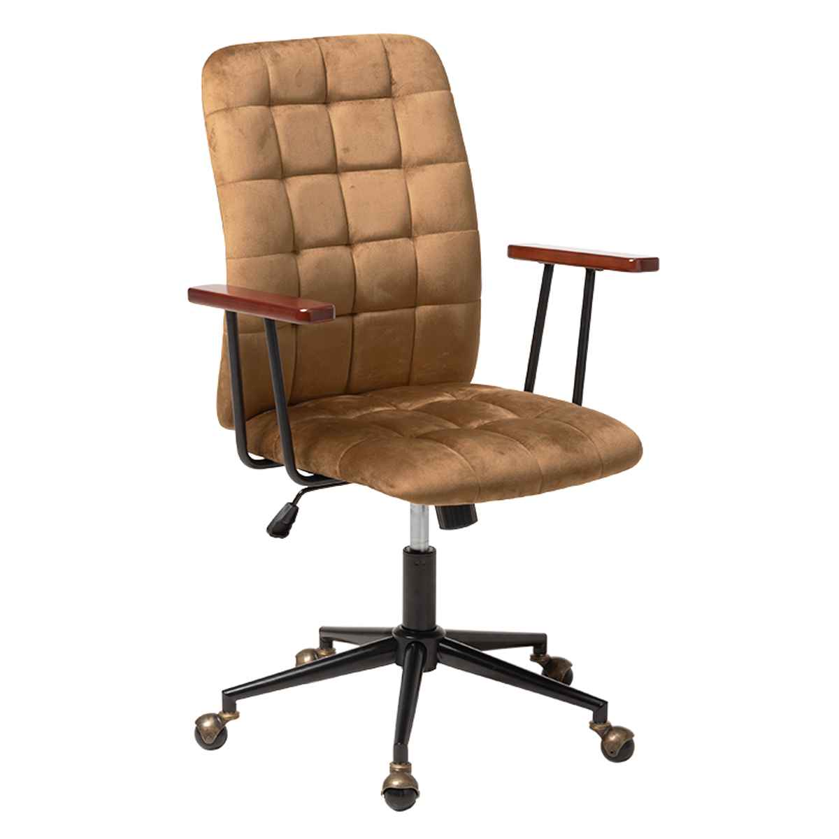 オフィスチェア 座面高43～53cm 高さ調節 ベロア調 – ハウジー