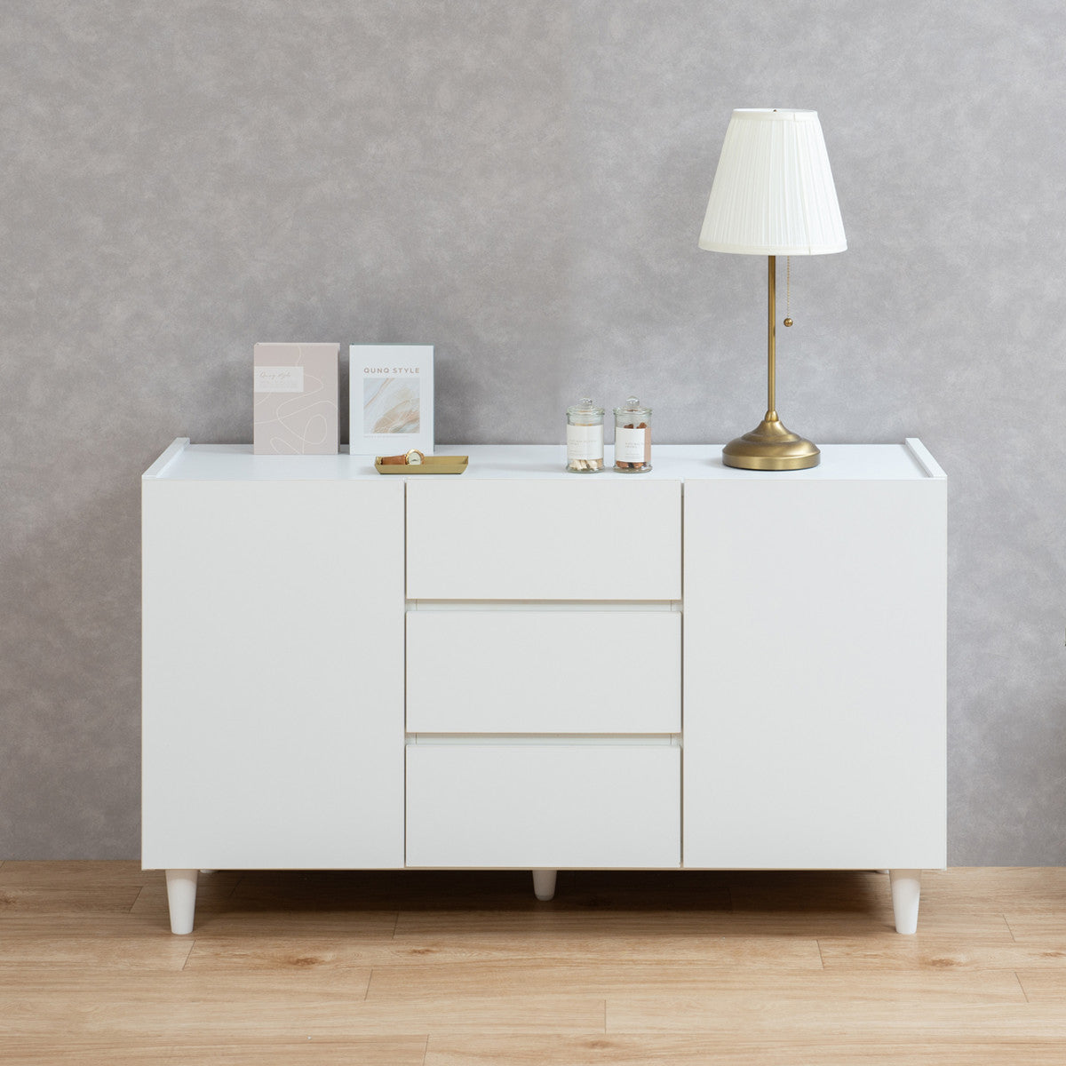 キャビネット 引出し3段 脚付 フレンチシャビー調 幅120cm 日本製 キャビネット 引出し3段 脚付 フレンチシャビー調 幅120cm – ハウジー