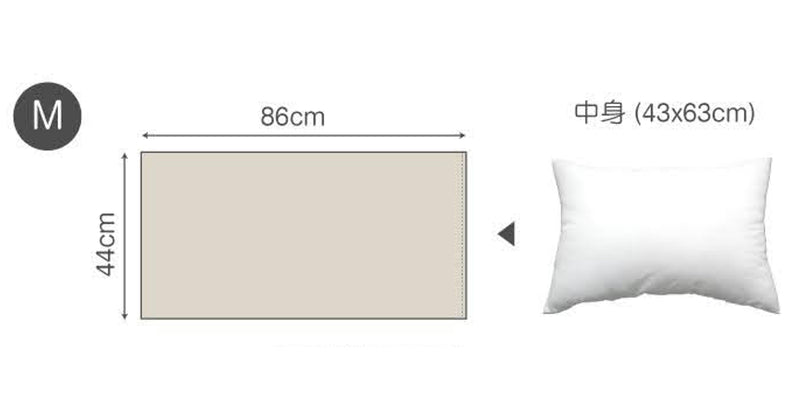 枕カバー Fab the Home 43×63cm用 ファインリネン one-wash 麻100％ -4