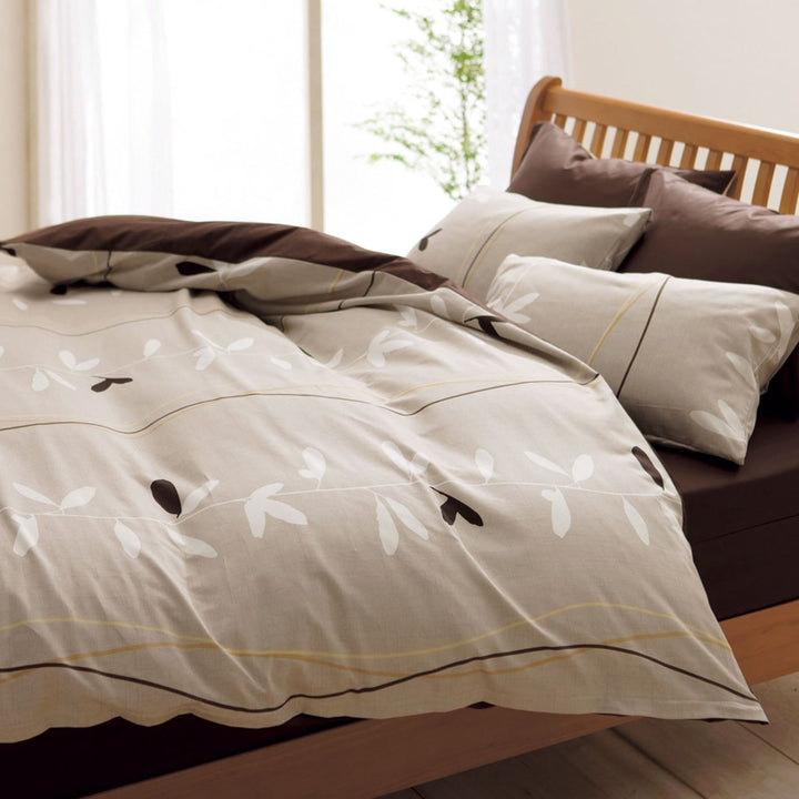 西川掛け布団カバーナチュラルmeeダブルロング綿100％日本製