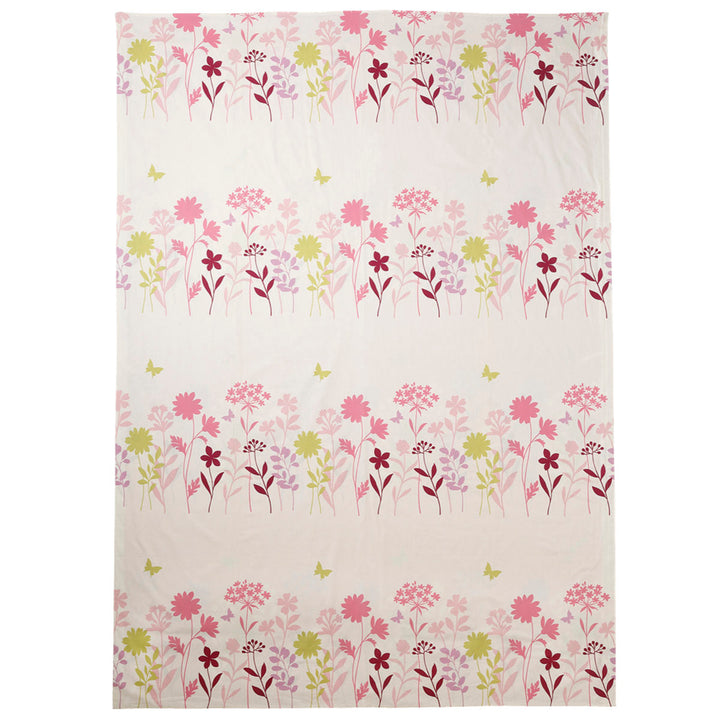 西川掛け布団カバーリバーシブルフラワーモチーフmeeダブルロング綿100％日本製