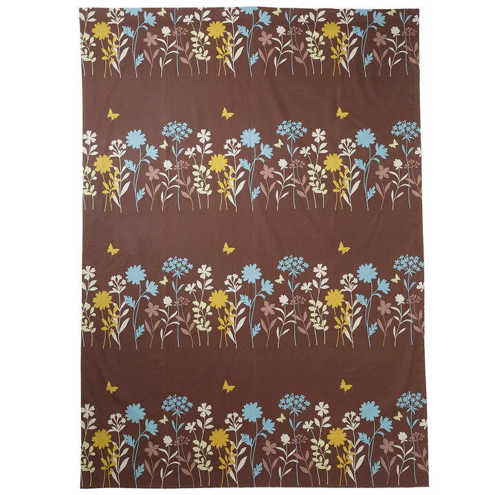 西川掛け布団カバーリバーシブルフラワーモチーフmeeダブルロング綿100％日本製