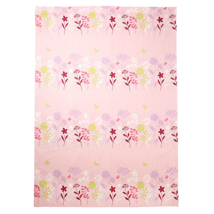 西川掛け布団カバーリバーシブルフラワーモチーフmeeダブルロング綿100％日本製