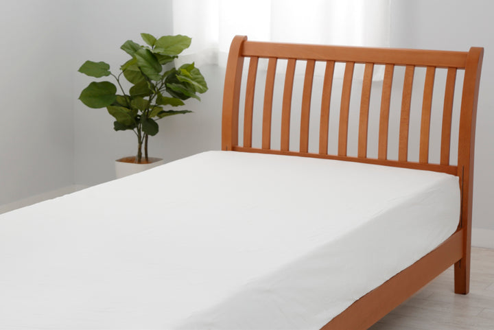 西川ボックスシーツmeeセミダブル無地綿100％日本製