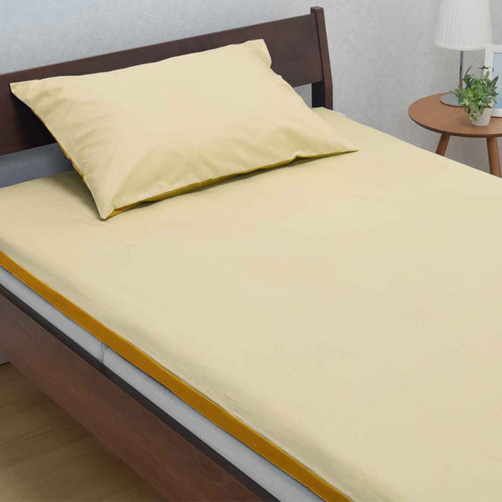 西川敷き布団カバーリバーシブル無地meeシングルロング綿100％日本製