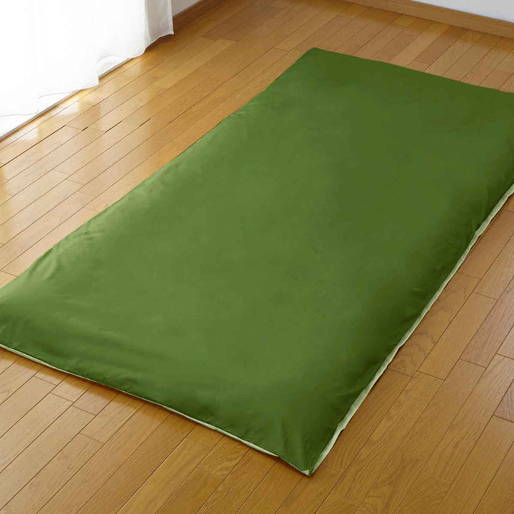 西川敷き布団カバーリバーシブル無地meeシングルロング綿100％日本製