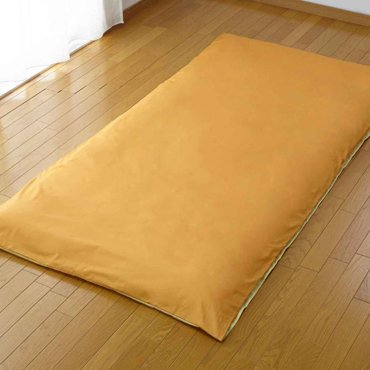 西川敷き布団カバーリバーシブル無地meeダブルロング綿100％日本製