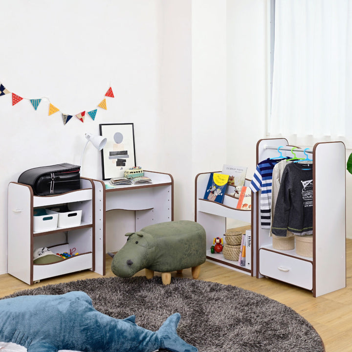 ランドセルラックワイド幅49.5cmキャスター付きエッジソフト