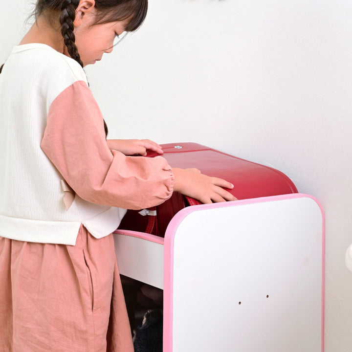 ランドセルラックワイド幅49.5cmキャスター付きエッジソフト