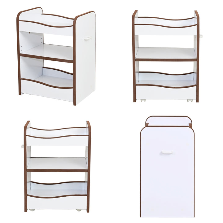 ランドセルラックワイド幅49.5cmキャスター付きエッジソフト