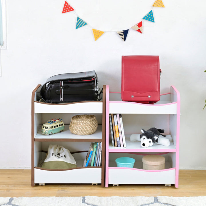 ランドセルラックワイド幅49.5cmキャスター付きエッジソフト