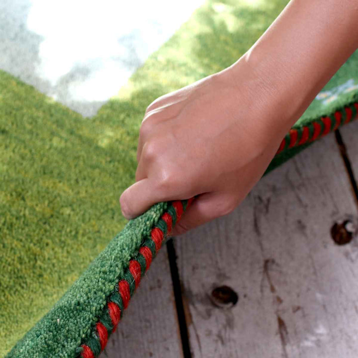 チェアパッドギャッベハンドノット手織り40×40cm