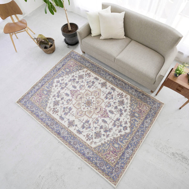 ラグマイクロファイバー幾何学模様200×200cm