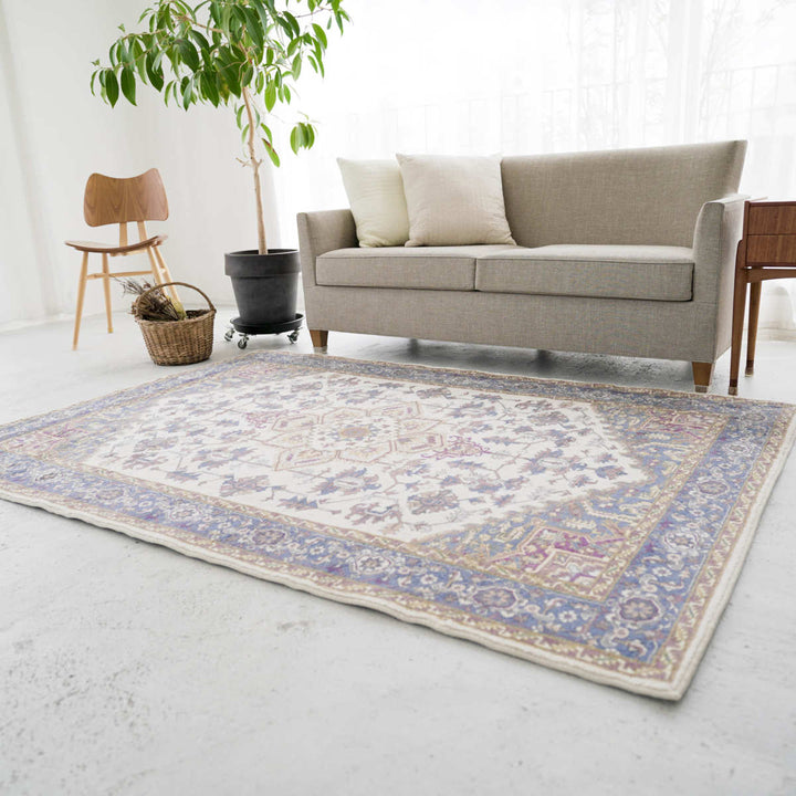 ラグマイクロファイバー幾何学模様200×200cm