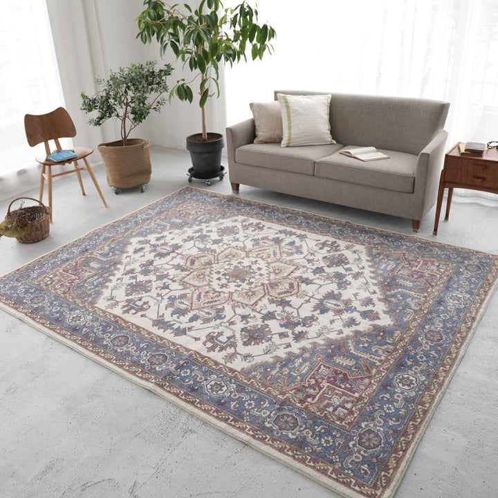 ラグマイクロファイバー幾何学模様200×200cm