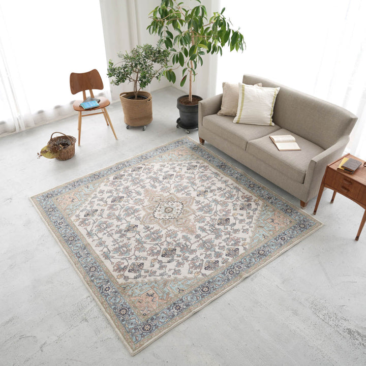 ラグマイクロファイバー幾何学模様200×200cm