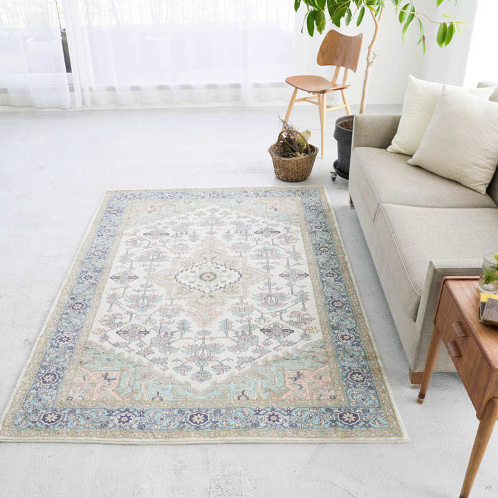 ラグマイクロファイバー幾何学模様200×200cm