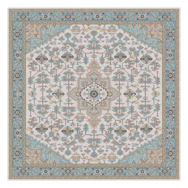 ラグマイクロファイバー幾何学模様200×200cm