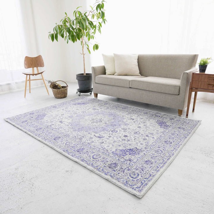 ラグマイクロファイバーメダリオン柄200×200cm