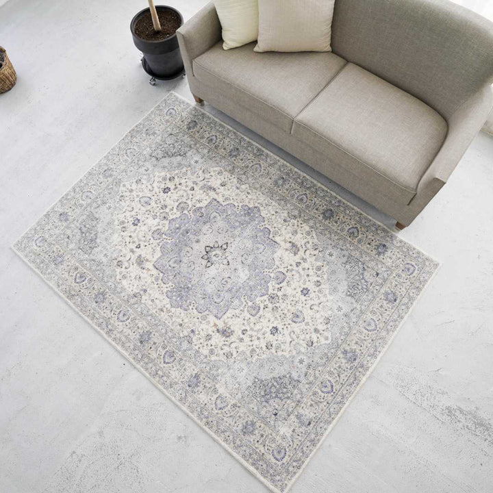 ラグマイクロファイバーメダリオン柄200×200cm