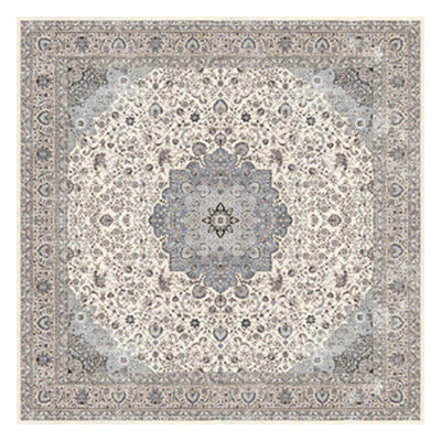 ラグ マイクロファイバー メダリオン柄 200×200cm