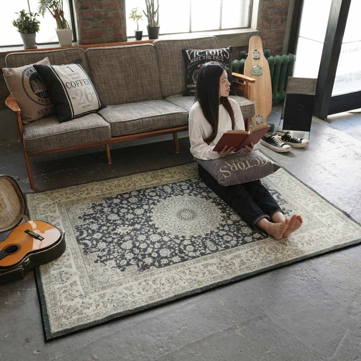 ラグマイクロファイバークラシックデザイン200×200cm