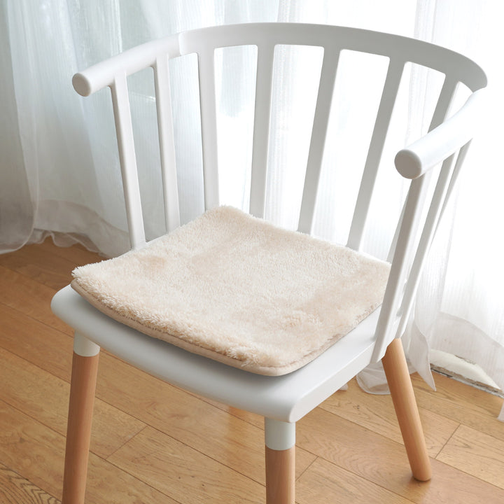 チェアパッド2層ウレタンマイクロファイバー四角くすみカラー