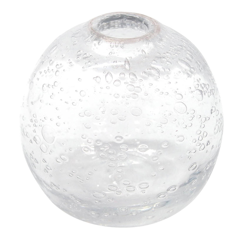 花瓶手吹きバブルガラスフラワーベースボールLガラス