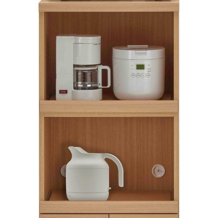 レンジ台ミドルタイプ北欧風キッチン収納日本製幅55cm