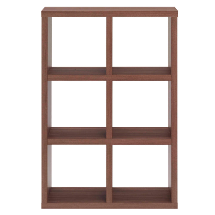 本棚ブックシェルフ6マス全面化粧仕上げ完成品約幅78cm