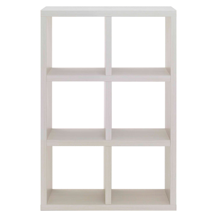 本棚ブックシェルフ6マス全面化粧仕上げ完成品約幅78cm