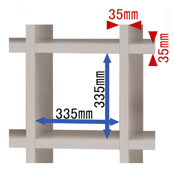 本棚ブックシェルフ6マス全面化粧仕上げ完成品約幅78cm