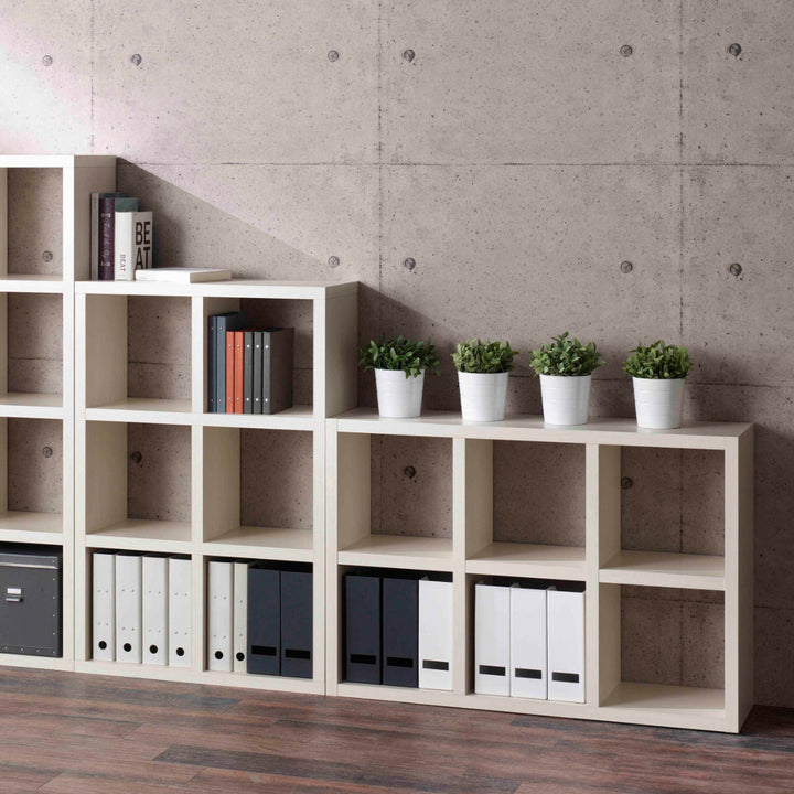 本棚ブックシェルフ6マス全面化粧仕上げ完成品約幅78cm