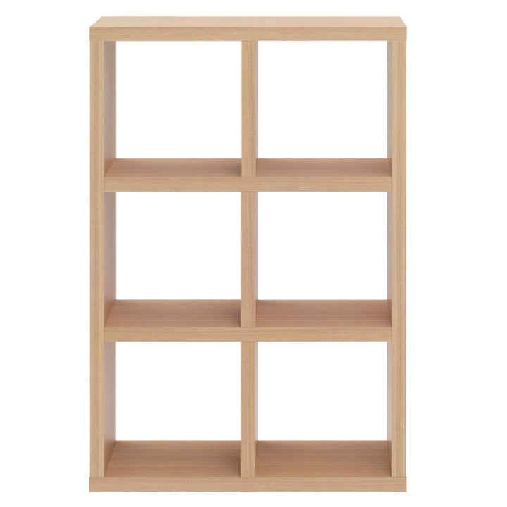 本棚ブックシェルフ6マス全面化粧仕上げ完成品約幅78cm