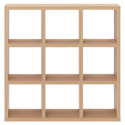 本棚 ブックシェルフ 9マス 全面化粧仕上げ 日本製 約幅115cm
