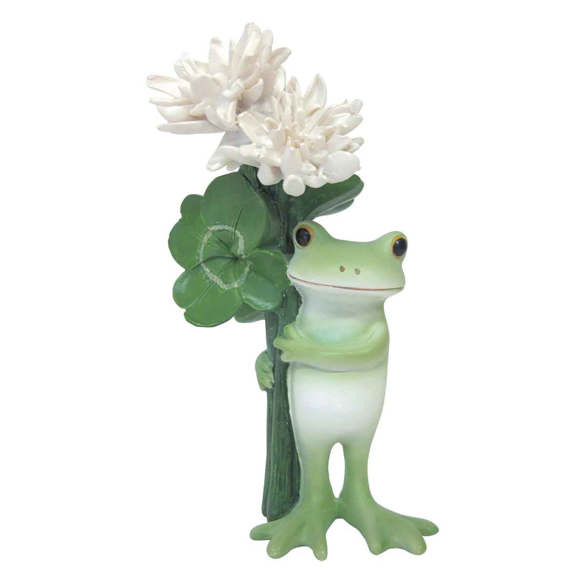 ✿美品✿ コポー コポタロウ コポミ 置物 カエル クローバー ラブラブ ２種 コポー クローバーとカエル カエル 置物 – ハウジー